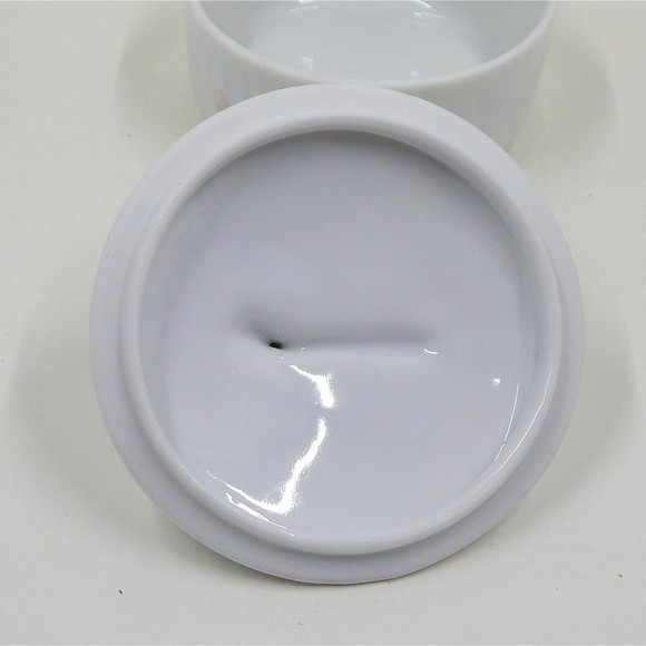 Takahashi Bluebird Porcelain Lidded Trinket Powder Dresser Box - Picture 4 of 9